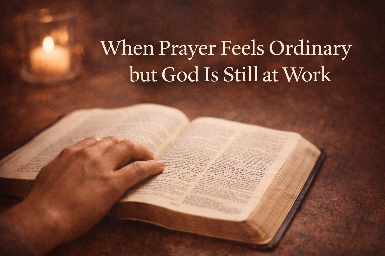 When Prayer Feels Ordinary but God Is Still at Work